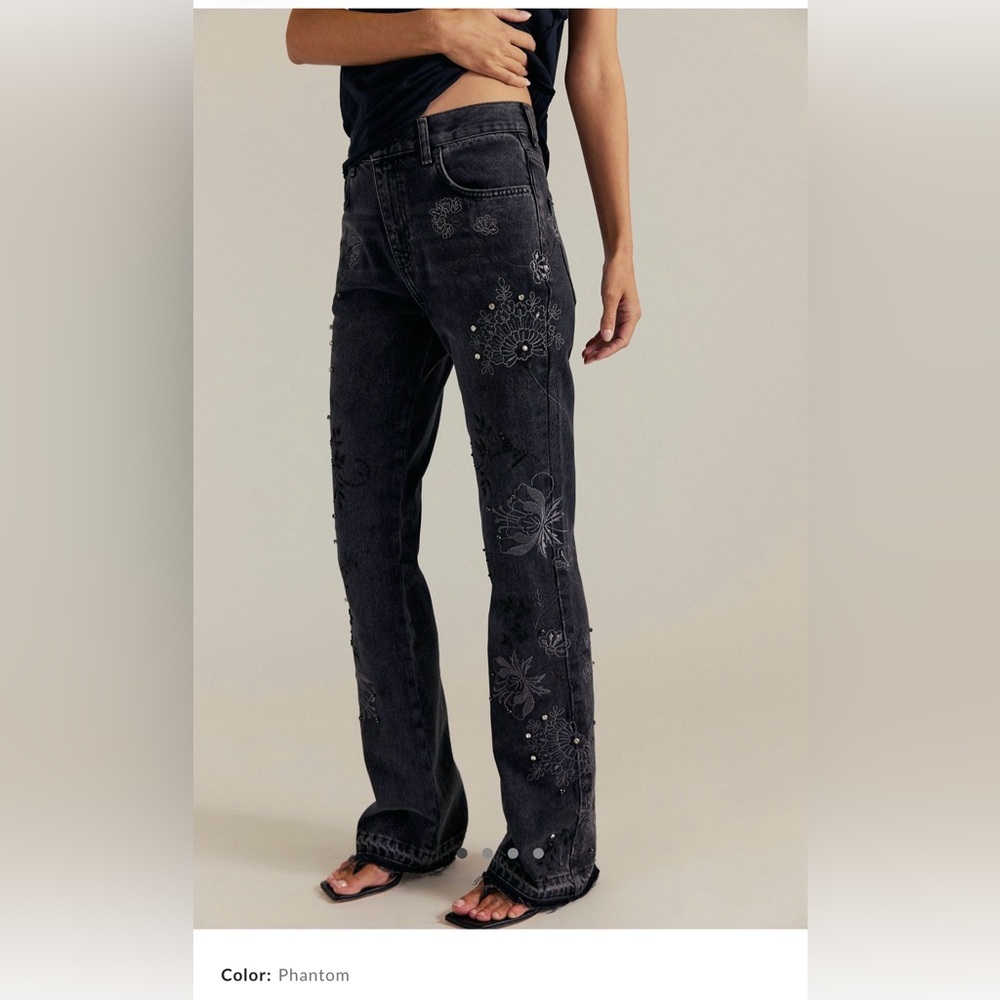 We The Free Irie embroidered and studded jeans